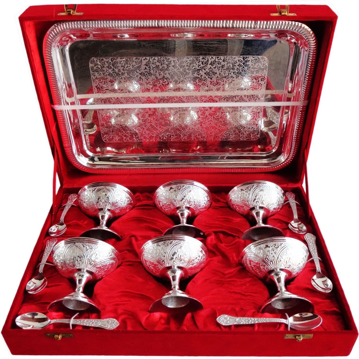 Decorative Ice Cream 6 Pc. Set With Tray - 3.5*3.5*3.5 inch (B054)