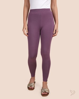 Viscose Ankle Legging - DarkGrape-S / DarkGrape