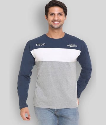 FUEL2FASH Pack of 1 Cotton Blend Regular Fit Men's T-Shirt ( Blue )