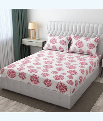 Apala Microfiber 1 Double King Bedsheet with 2 Pillow Covers ( Off White )