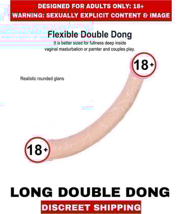 Sexual Wellness Women's Orgasm Sex Toys Double Dong Long Silicon Dildo For Women