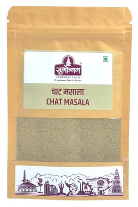 Subhojyam Chat Masala (250g) | Bulk Zesty Seasoning | Ultimate Tangy Garnish for Snacks