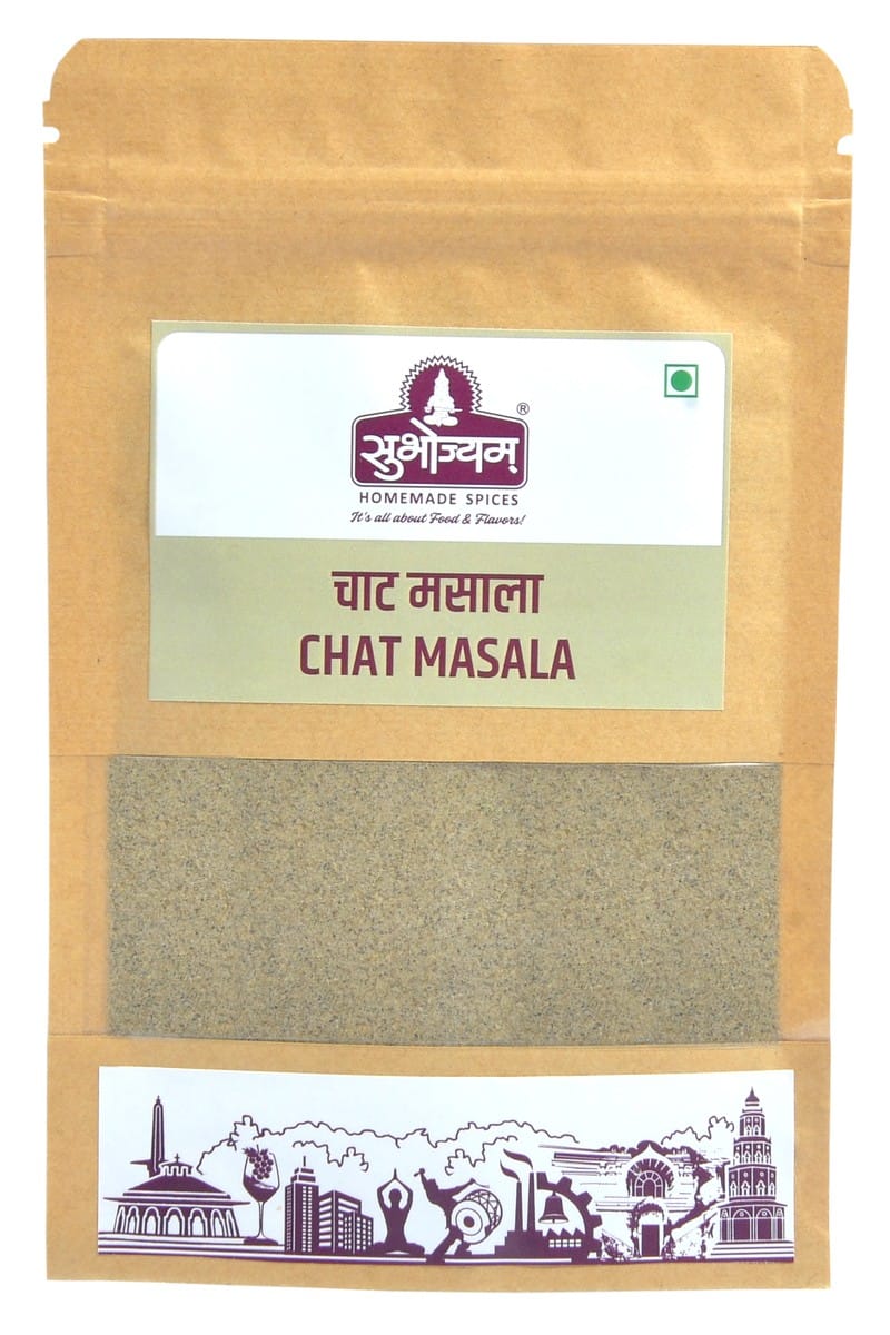 Subhojyam Chat Masala (250g) | Bulk Zesty Seasoning | Ultimate Tangy Garnish for Snacks