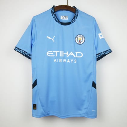 Manchester City Football Jersey Home 24 25 Season-S