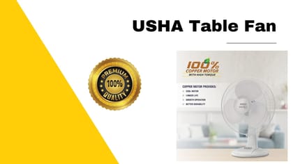 USHA 400mm Maxx Air Ultra 55W Table Fan (White)