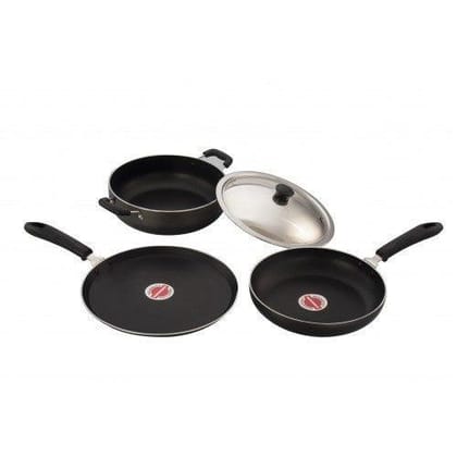 3 Pcs Gift Set(Dosa Tawa + Kadai with lid + Fry Pan) with 2.6mm thickness