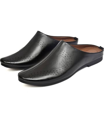 HiDa Black Men's Mojaris