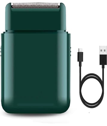 geemy Compact 2 in 1 Green Cordless Beard With 45 minutes Runtime