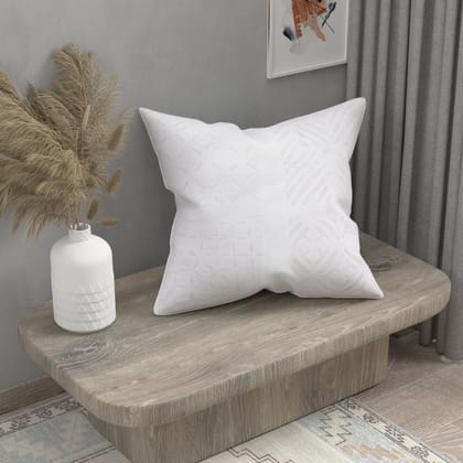 Handmade cotton applique work cushion cover - 16 X16 Inches-16X16 Inches / Square / Applique