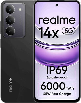 realme 14x 5G (Crystal Black, 6GB RAM, 128GB Storage)
