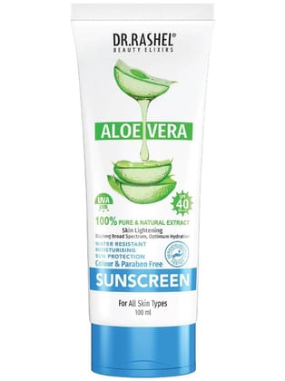DR.RASHEL Aloe Vera SPF 40 pa ++ Sunscreen for Sun Protection (100 ml) | Pack of 1