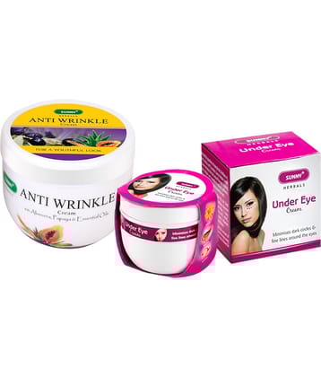 SUNNY HERBALS Anti Wrinkle Cream, Under Eye Night Cream 100 gm Pack of 2