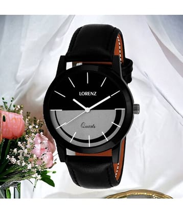 Lorenz Black PU Analog Men's Watch