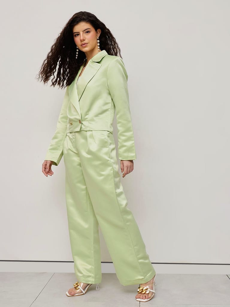 Sparking Notched Crop Set