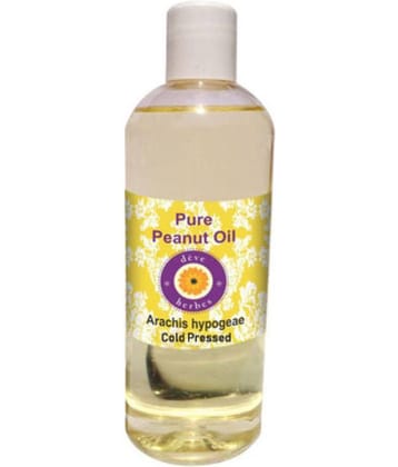 Deve Herbes Pure Peanut (Arachis hypogeae) Carrier Oil 200 ml