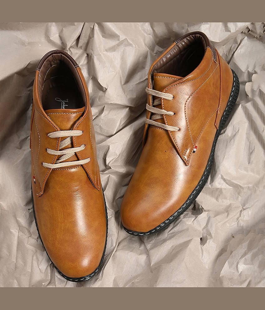 John Karsun Tan Men's Formal Boots