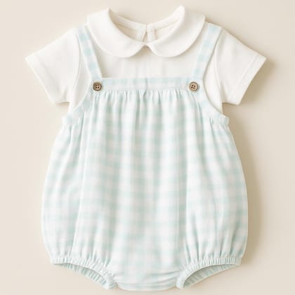Breezy Button Romper-0-3 months