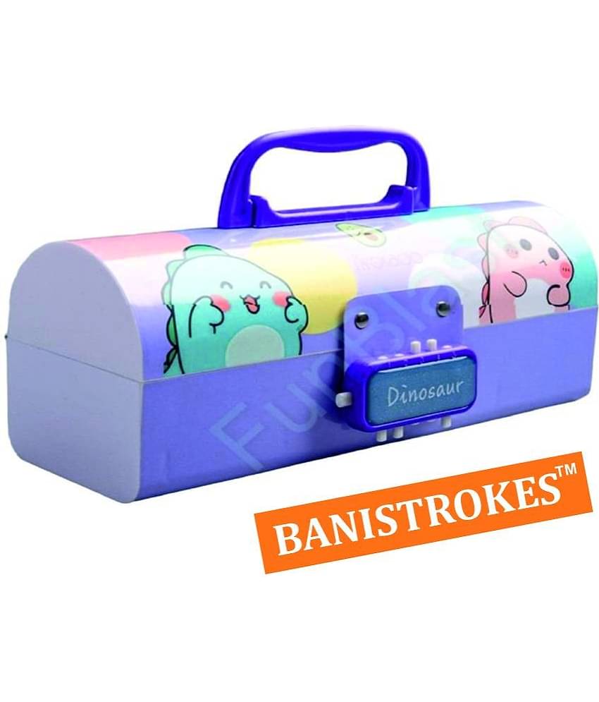 Pencil Box – Suitcase Style Password Lock Pencil Case, Multi-Layer Pen & Pencil Box for Kids, Boys, Girls, Stationary