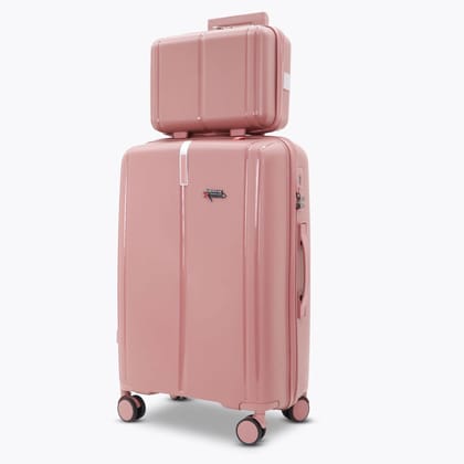 AMERICAN TRAVELLER Tokyo Polypropylene 4-Piece Luggage Trolley Bag Set | TSA-Type Lock, 360 degree Spinner Wheels, Durable Hard Shell Suitcase for Travel (2, Rose Gold, S,M) AMERICAN TRAVELLER Tokyo Polypropylene 4-Piece Luggage Trolley Bag Set | TSA-Type Lock, 360 degree Spinner Wheels, Durable Hard Shell Suitcase for Travel (2, Rose Gold, S,M)