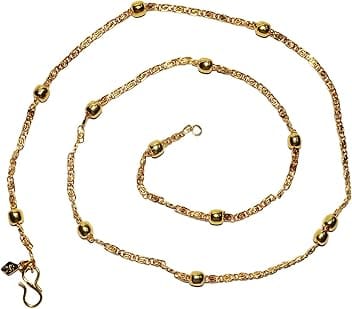 REAL SEED 18 Inch Long Original Gold Plated Chain - Guaranteed Gold Polish