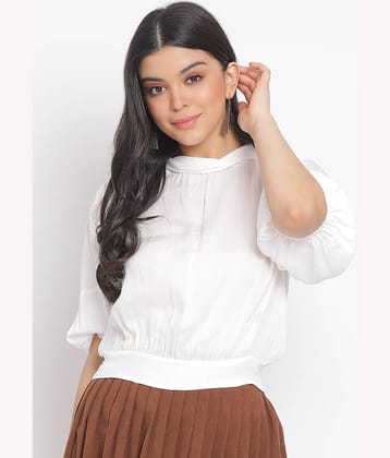 Oxolloxo Women's Viscose Regular Top ( White )