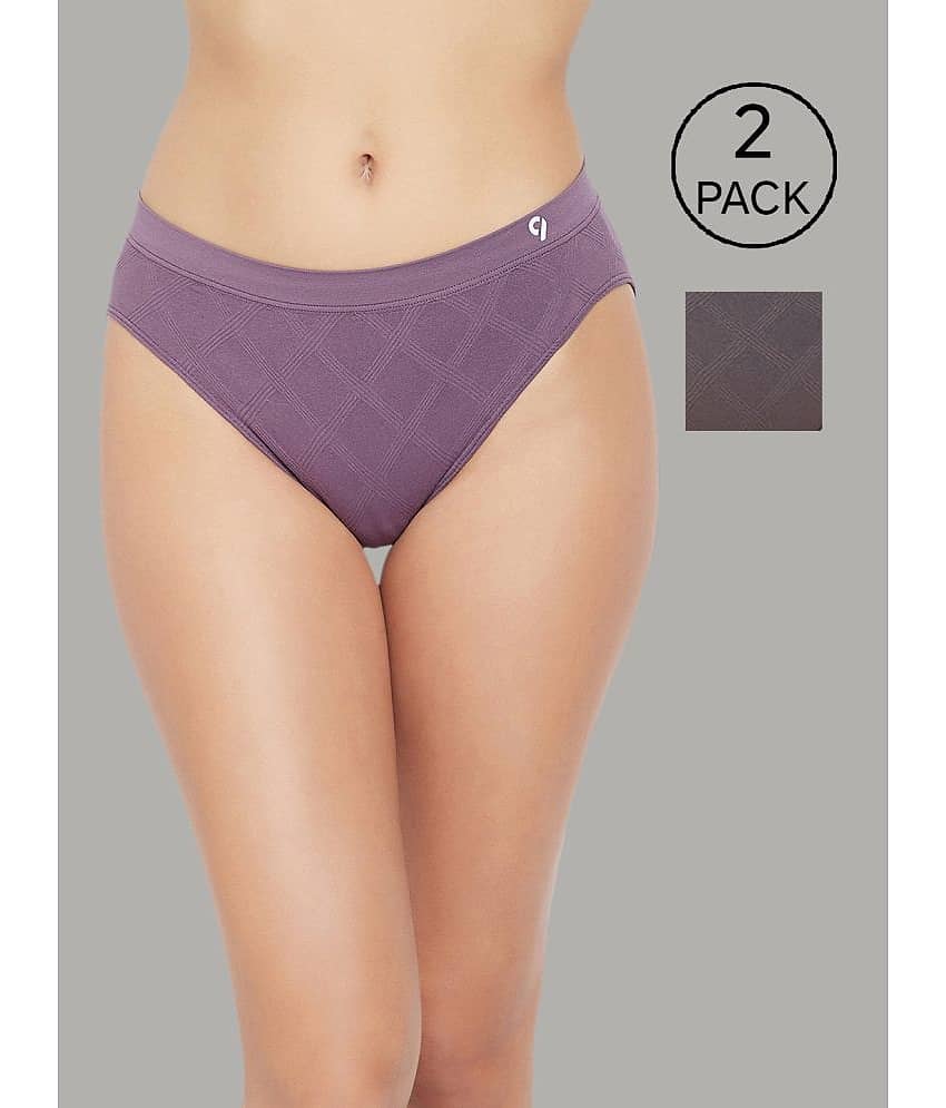 C9 Airwear Pack of 2 Nylon Solid Women's Briefs ( Multi Color )