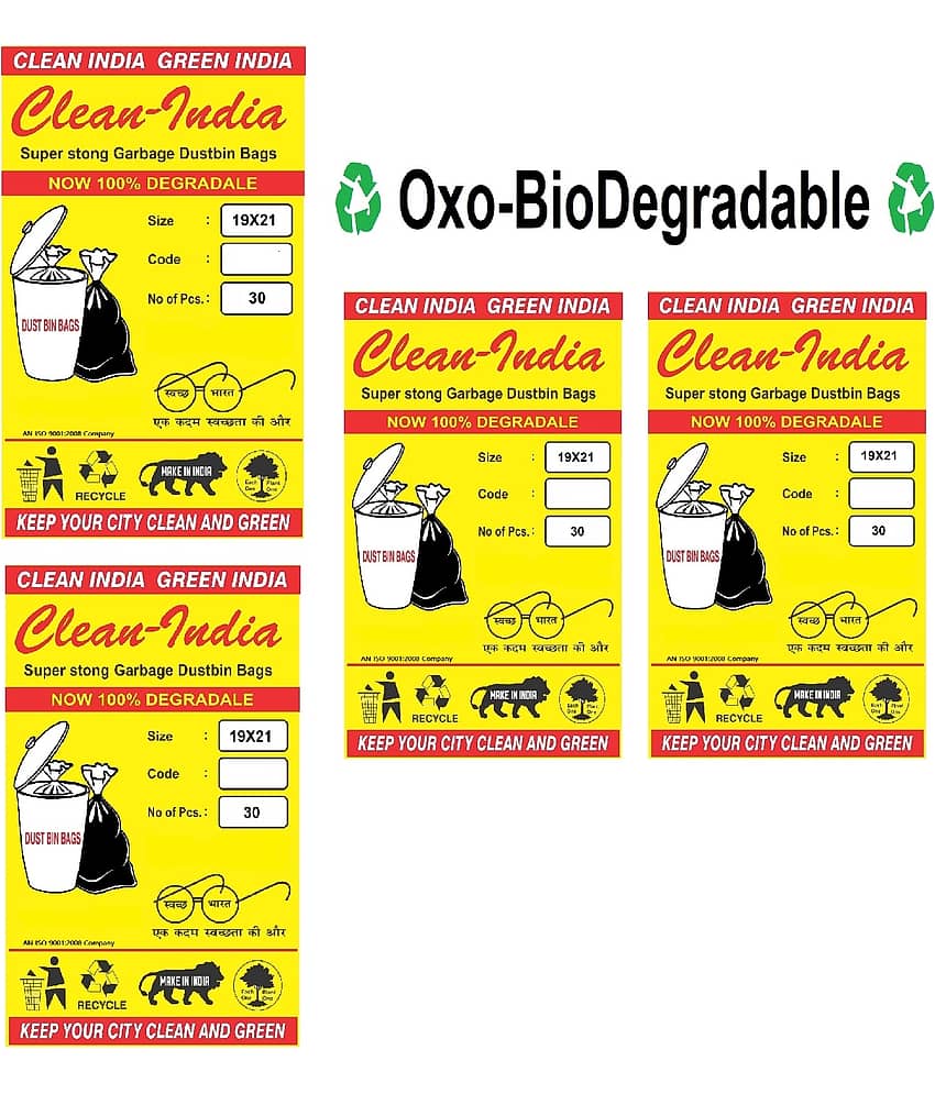 C I - Garbage Medium 120 pcs - 19X21 Disposable Garbage Trash Waste Dustbin Bags