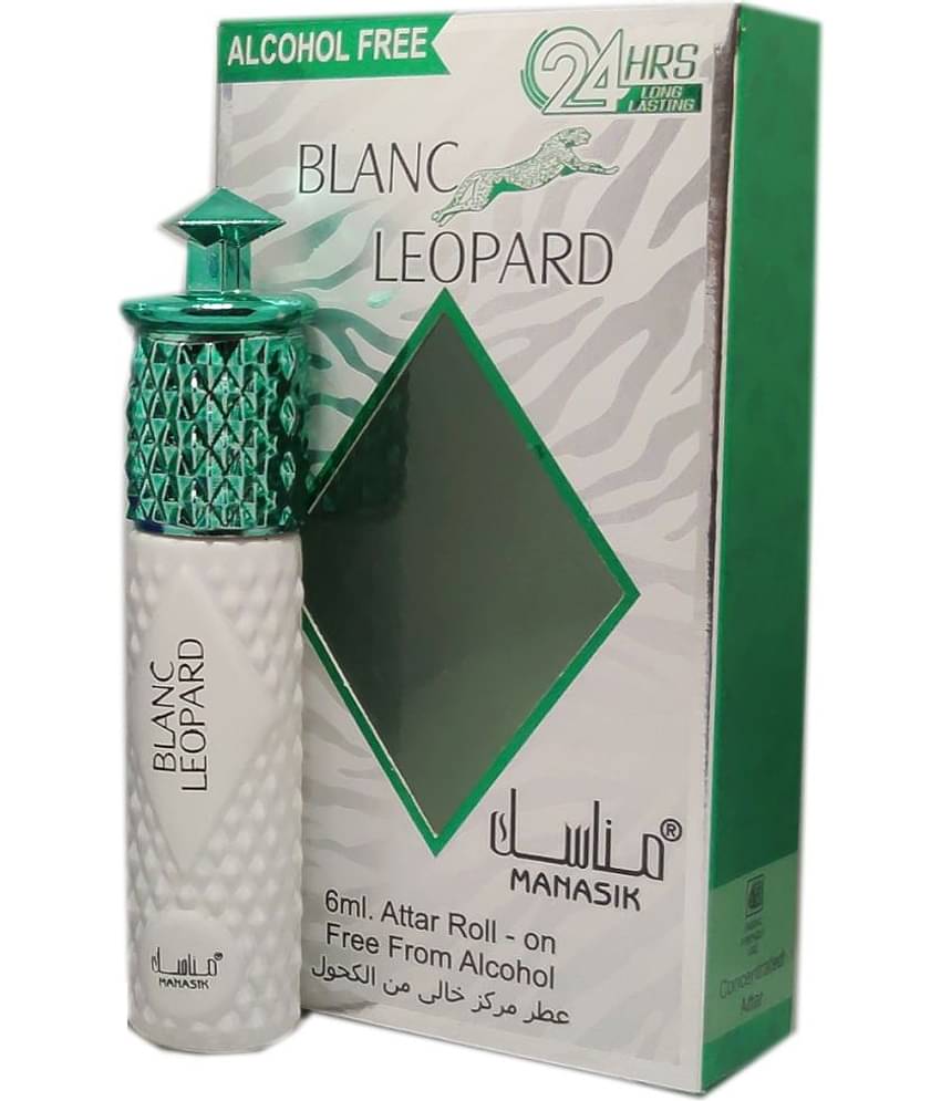 MANASIK BLANC LEOPARD Concentrated   Attar Roll On 6ml .