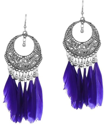 Darshini Designs daily wear blue colour earrings for women and girl.