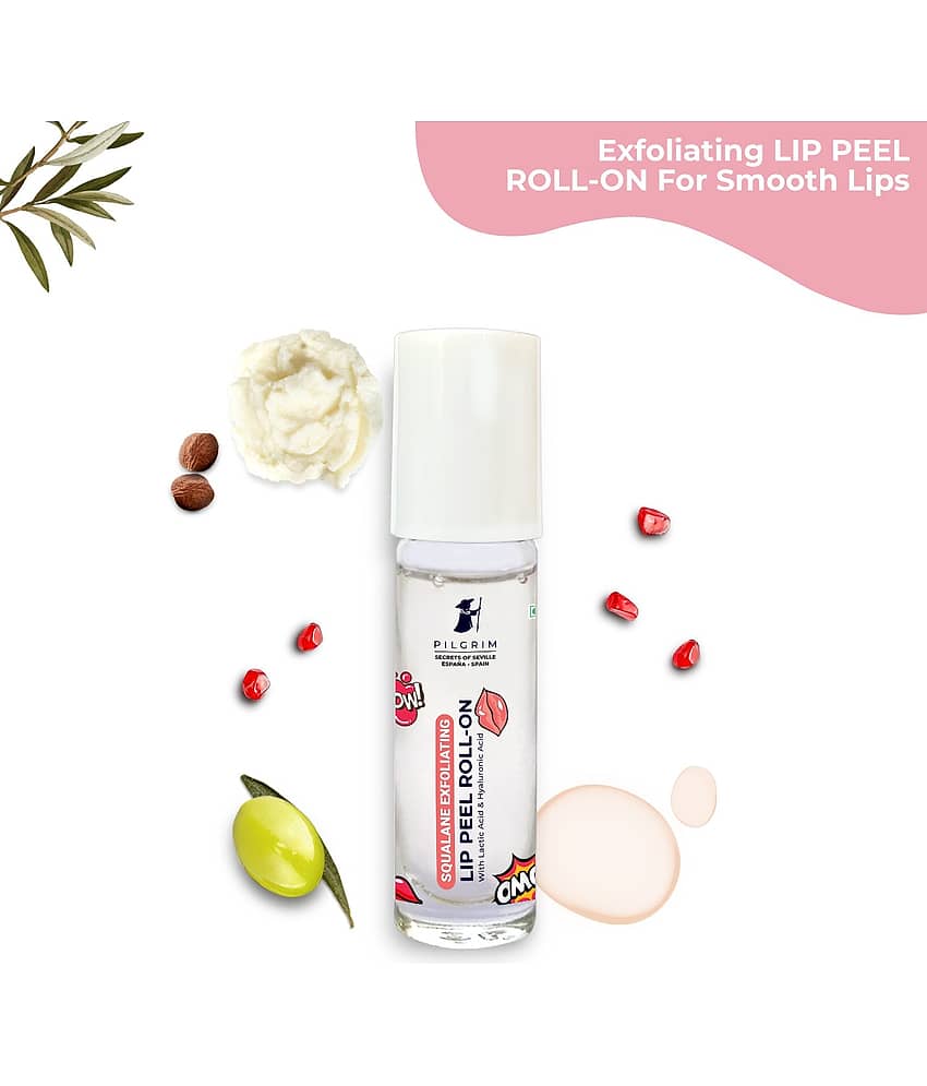 Pilgrim Squalane Exfoliating Lip Peel Roll-On,6ml