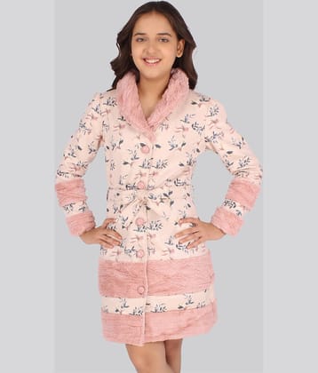 Cutecumber - Pink Suede Girls Shirt Dress ( Pack of 1 )