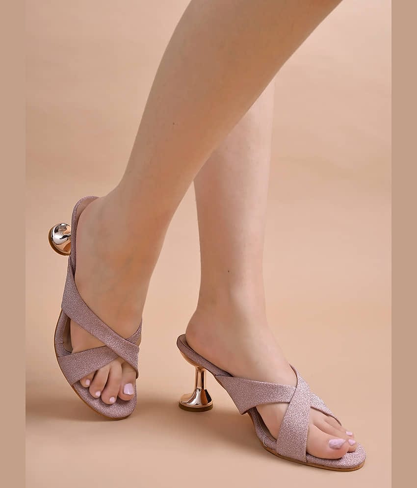 Stylestry Pink Women's Sandal Heels