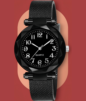 DECLASSE Black Resin Analog Womens Watch