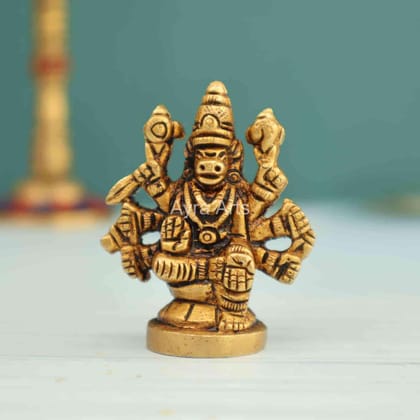 Brass Small Varahi Amman Vigragam - 2 inch Height Brass Small Varahi Amman Vigragam - 2 inch Height