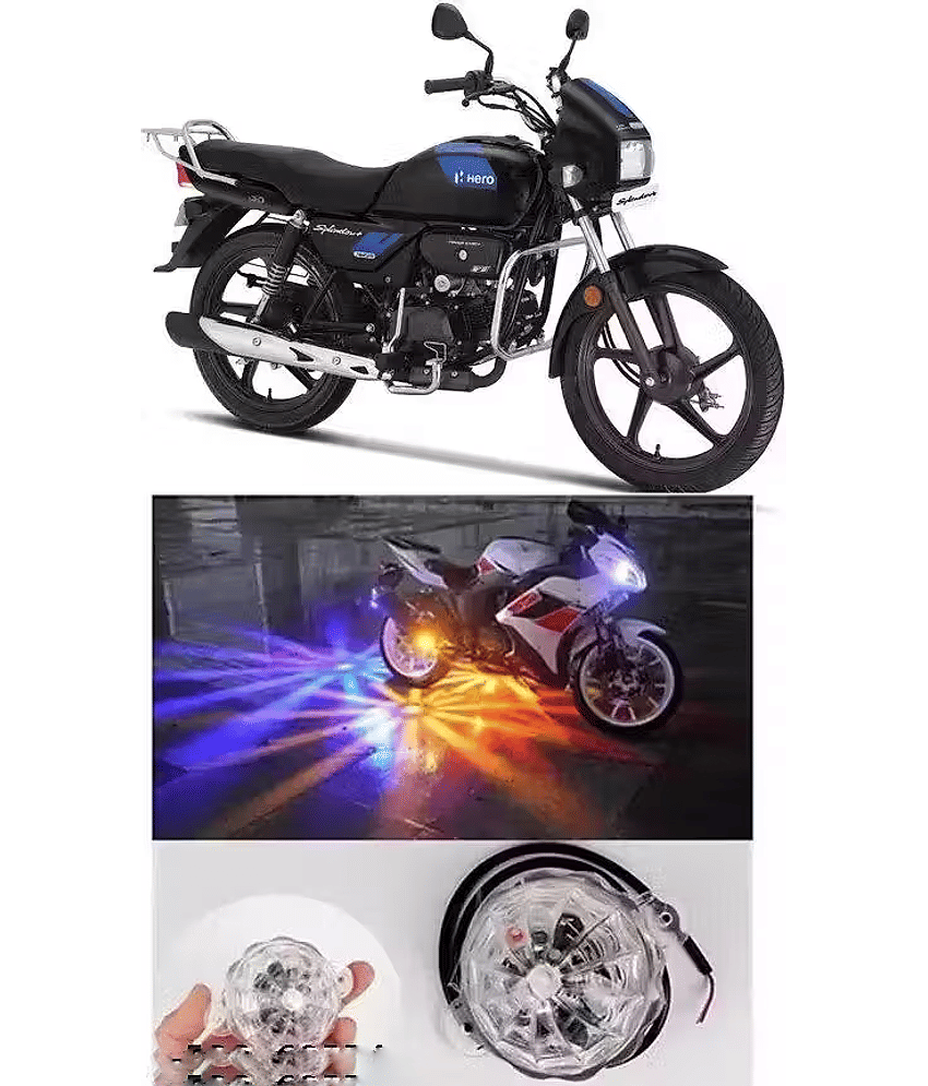 Aksmit Multicolour LED Star Light for Bike, Scooty Brake Light, 12V, 20W, Pack of 1