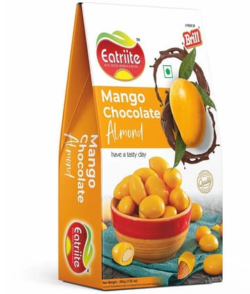 EATRIITE Almond Mango Coated Nut Chocolate Covered Nuts 200 g