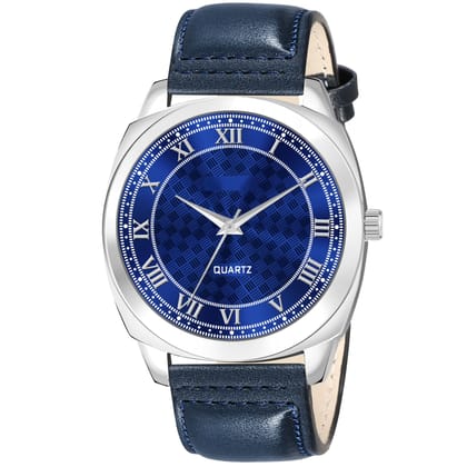 Blue Cubic Designer Printed Dial Analog Watch for Men LR92