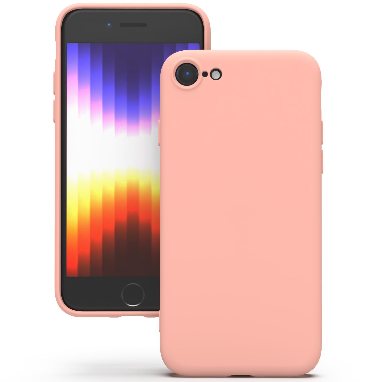 YATWIN Silicone Back Case for iPhone SE 2020/2022, iPhone 7/8, Soft-Touch Phone Back Cover for Apple iPhone SE 2nd 3rd Generation - Pink YATWIN Silicone Back Case for iPhone SE 2020/2022, iPhone 7/8, Soft-Touch Phone Back Cover for Apple iPhone SE 2nd 3r