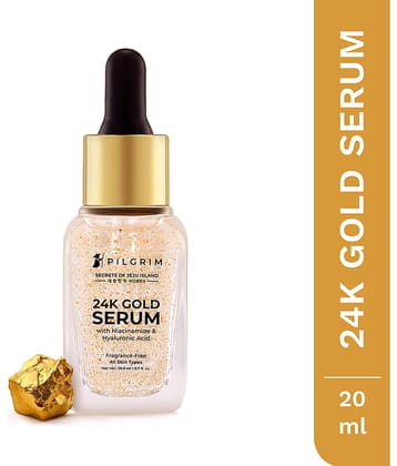 Pilgrim 24Kgold Face Serum,20 ml