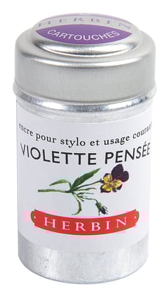 Herbin Standard Ink # 77 - Violette Pensee-Box of 6 Cartridges