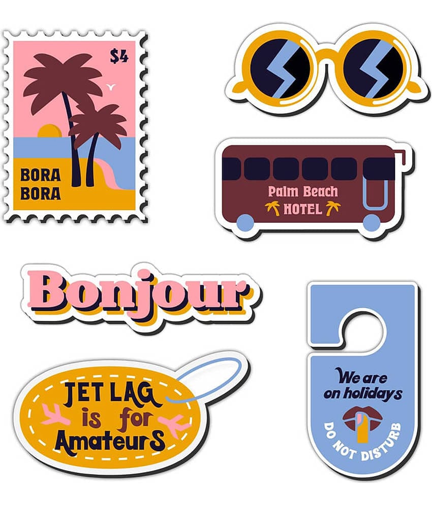 Saf Wood Fridge Magnet - Pack of 6