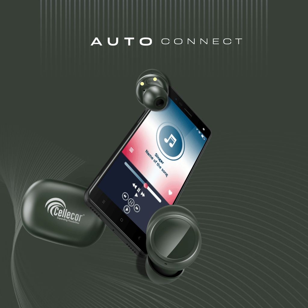 Cellecor BroPods CB04 Waterproof Earbuds With 20 Hours Playtime, Automatic Pairing, ENC Bluetooth - Green