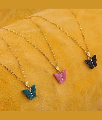 Lyriss Gold Plated Chain ( Set of 3 )