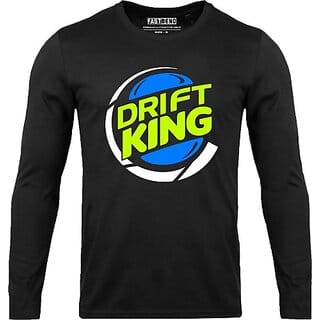 FastB Men Typography Round Neck Black T-Shirt