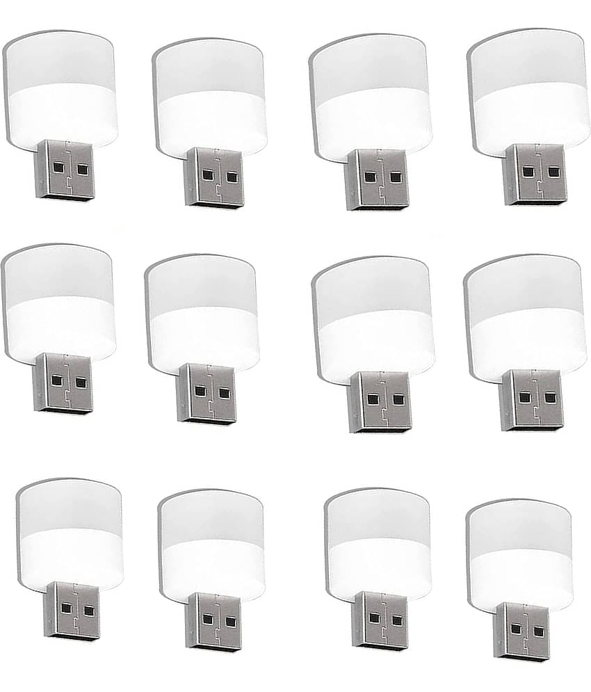 Lenon Plug in Mini USB LED Night Lamp - Pack of 12