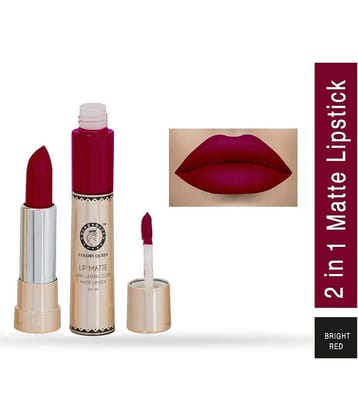 Colors Queen 2 in 1 Matte Finish Water Proof Lipstick Coffee (Shade - 09)