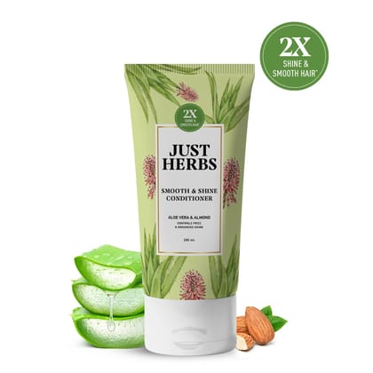 Smooth & Shine Conditioner | Aloe Vera, Almond & 14 Herbs Smooth & Shine Conditioner | Aloe Vera, Almond & 14 Herbs - 200ml