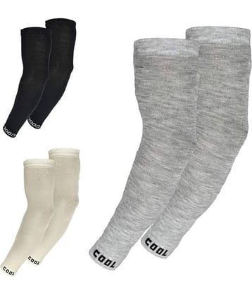 Benicia Multicolor Solid Riding Sleeves ( Set of 3 )