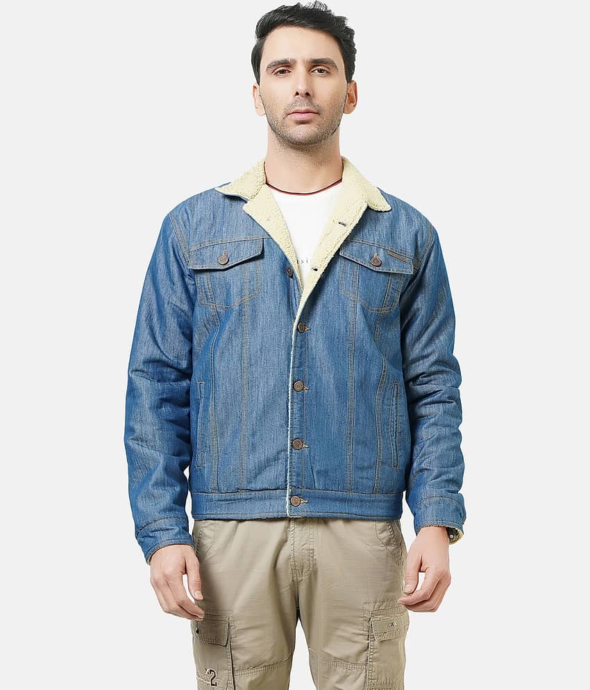 NUEVOSPORTA - Blue Denim Regular Fit Men's Denim Jacket ( Pack of 1 )