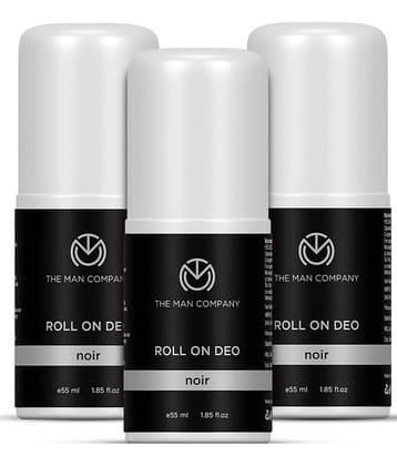 The Man Company NOIR Deo Roll On for Men, Pack of 3 Deodorant Roll-ons for Men 55 ml ( Pack of 3 )
